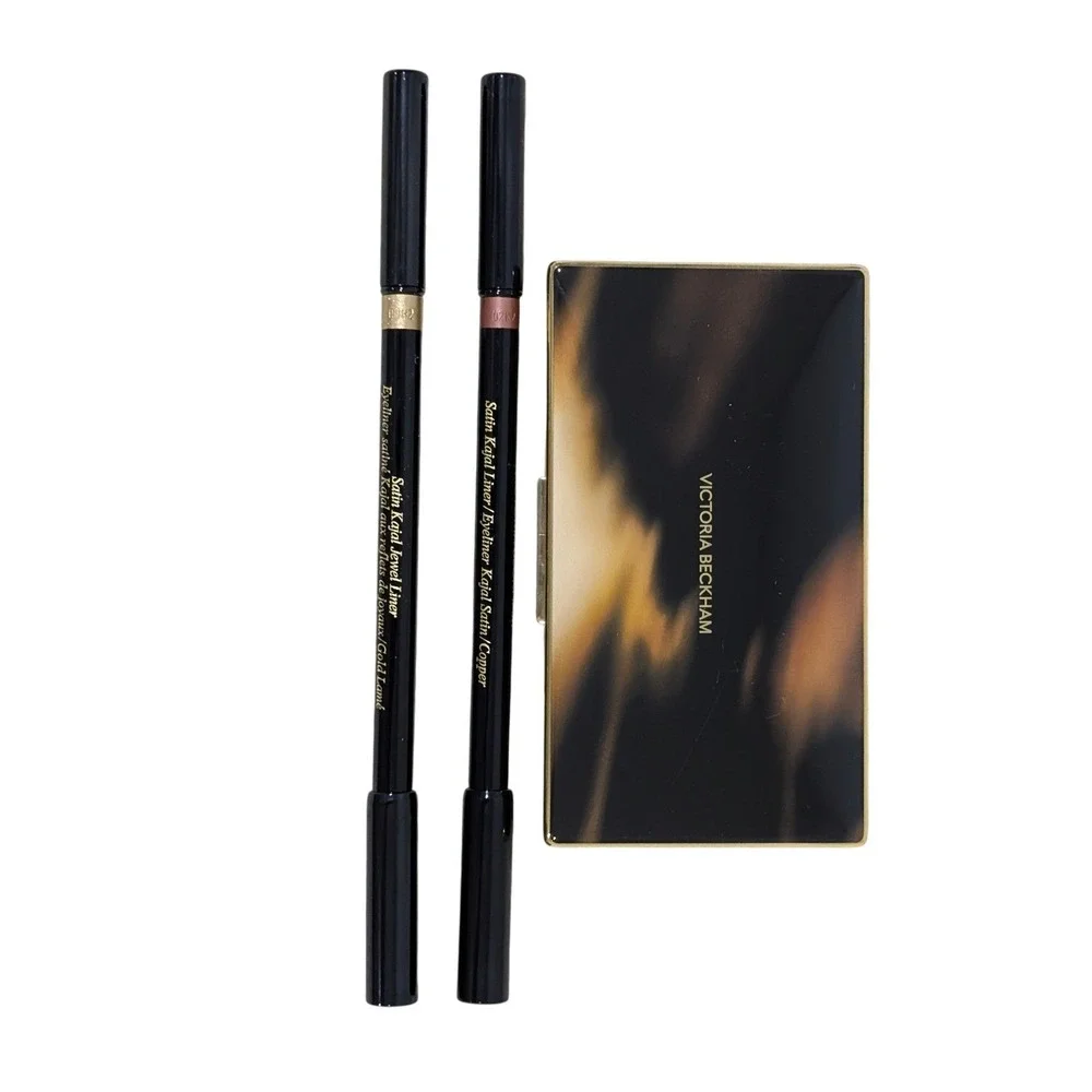 Victoria Beckham Bronzing Brick 05 Terracotta Satin Kajal Liner Copper Gold Lame